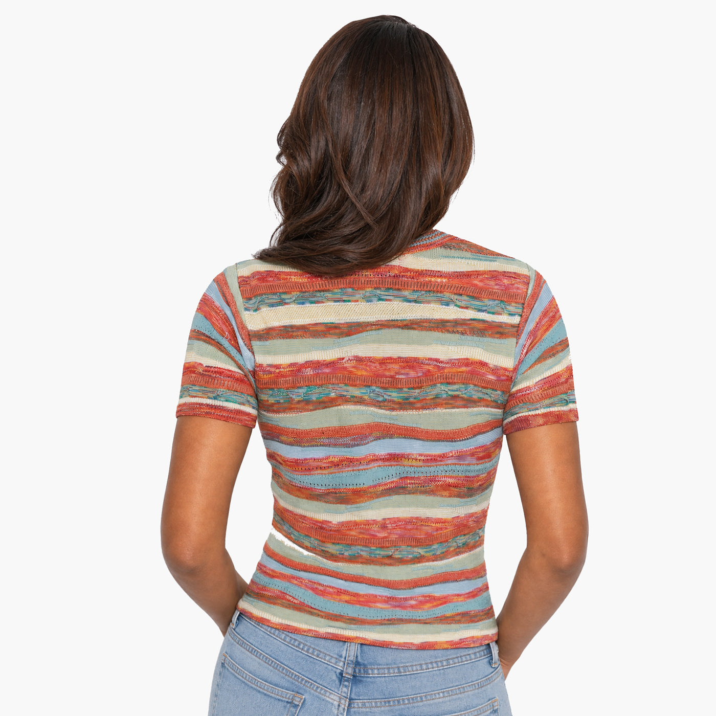 トップス COOGI New - COOGI Women's All-Season Short Sleeve Sweater Knit Top - Orange