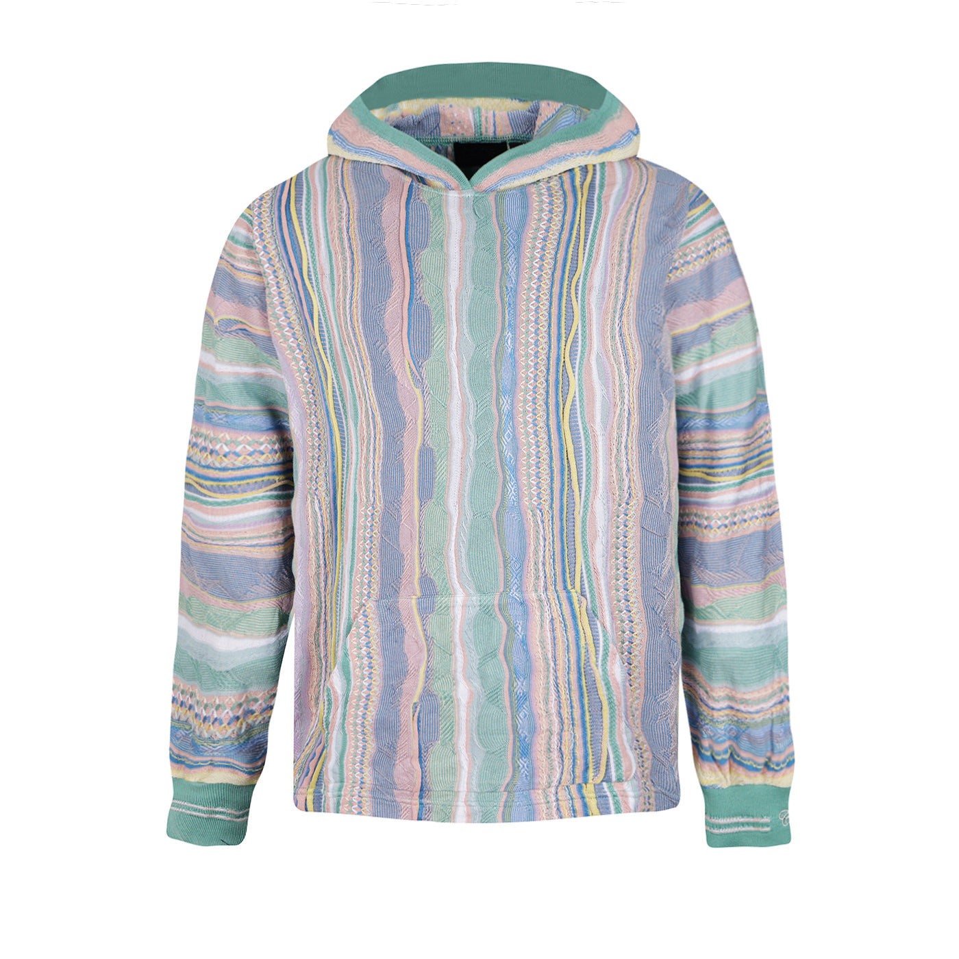 New - COOGI Light Weight Sweater Knit Hoody in Pink and Yellow