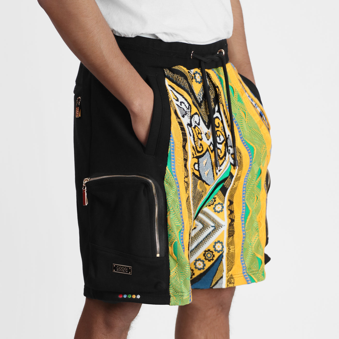 Sweater Pieced Fleece Shorts - OG Noir