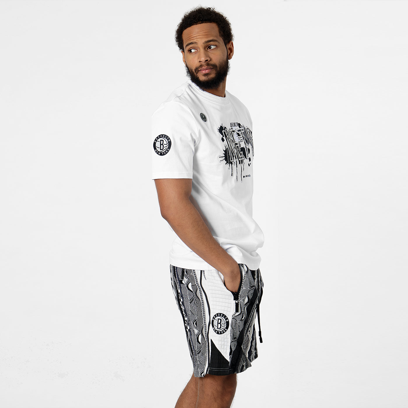 NETS ゲームシャツ 3XL bboy b系 New - COOGI X NBA X Protege - Brooklyn Nets Tee