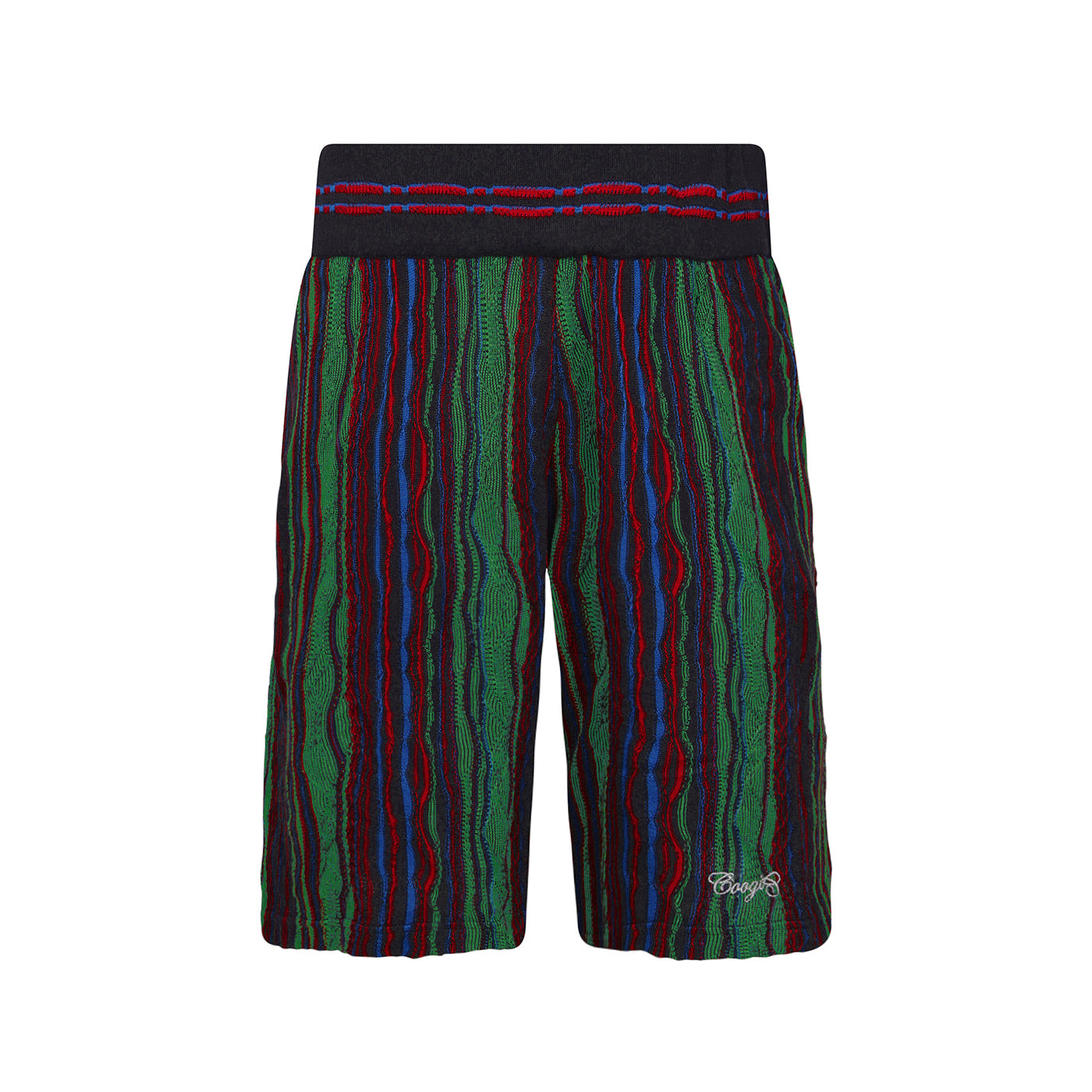 New -COOGI Light Weight Sweater Knit Shorts - Green Base