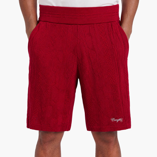 New - COOGI Light Weight Sweater Knit Red Alert Shorts