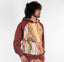 New - COOGI Sweater Pieced Fleece Hoody in Brown