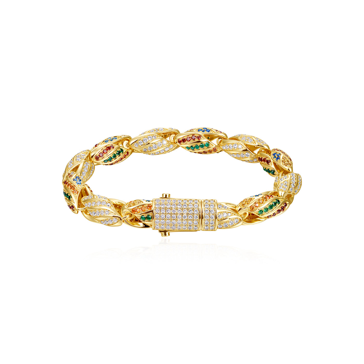 COOGI Twisted Rope Bracelet - Yellow Gold Plated