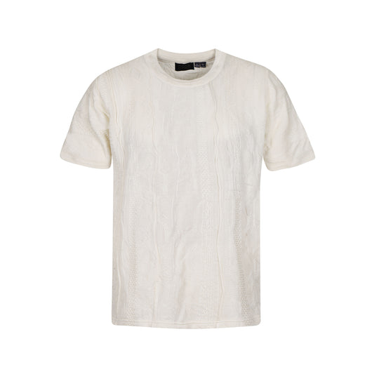 New - COOGI Light Weight Sweater Knit Cloud Dancer Tee