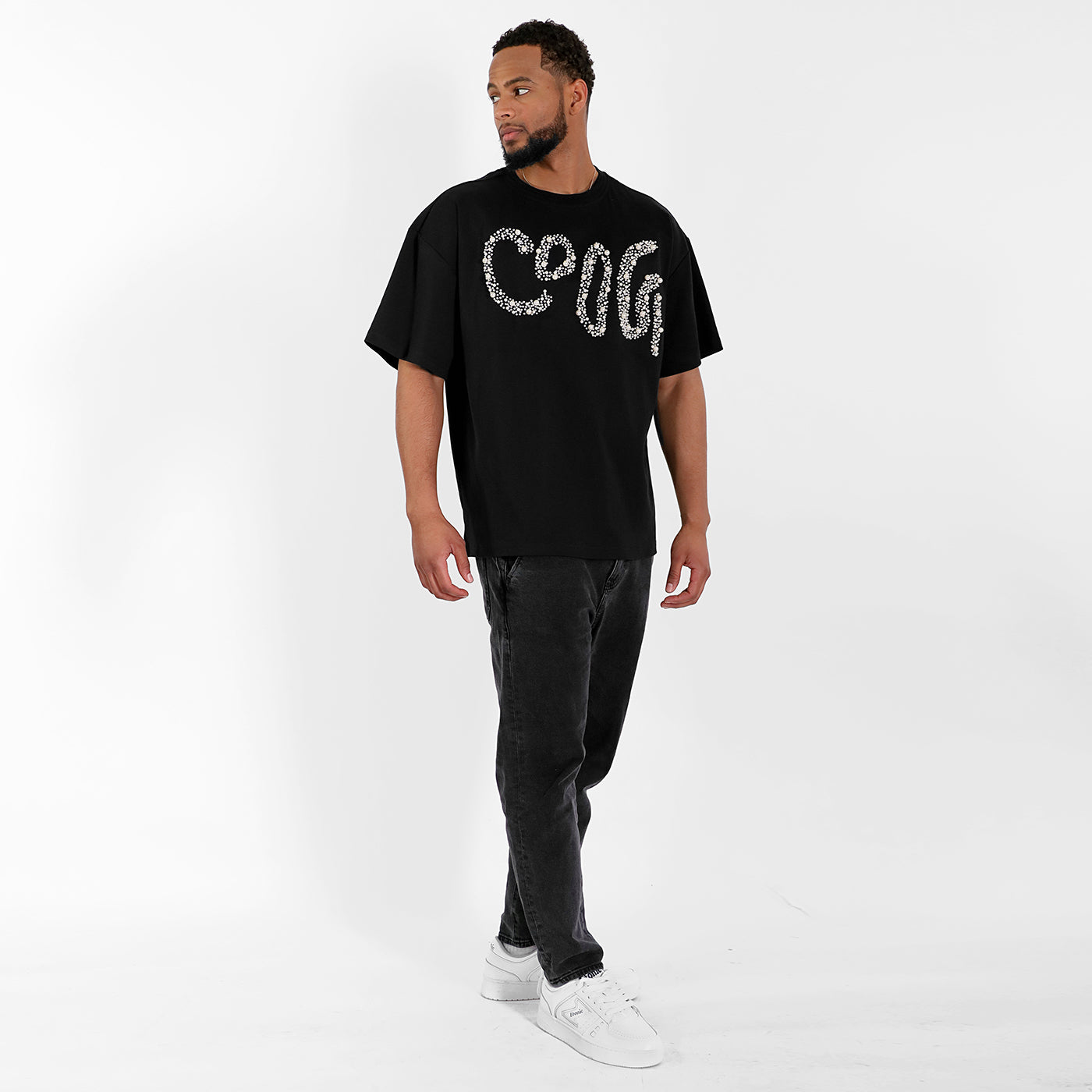 New - COOGI Pearl Logo Tee in Black