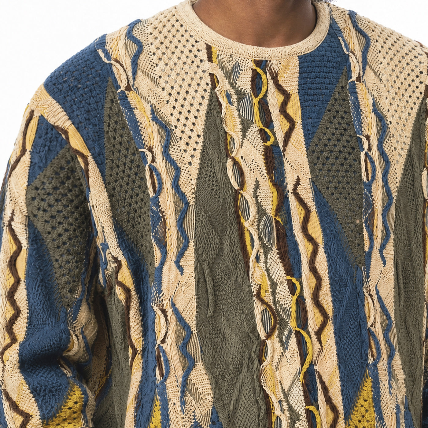 Introducing - COOGI Heavy Weight Fashion Knit Crewneck - Multi