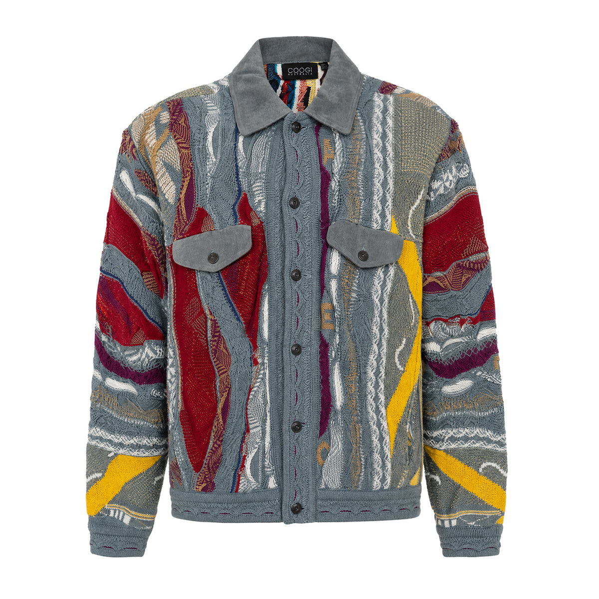 NEW - COOGI Knit Jacket - Grey Multi