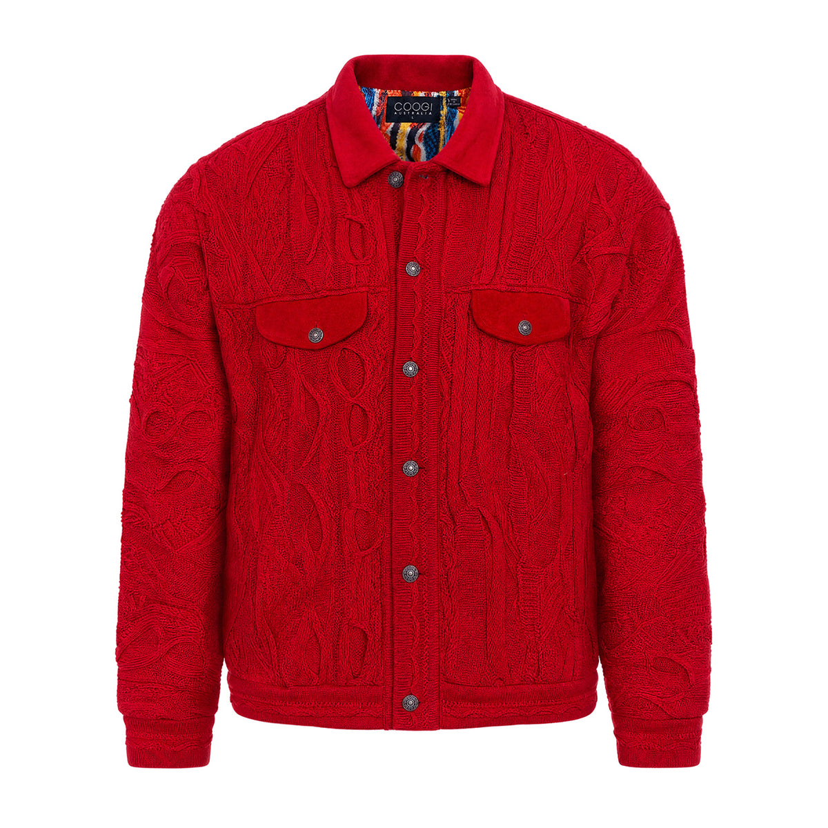 NEW - COOGI Knit Jacket - Red