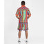 COOGI Turks - Printed Cotton Jersey Button Down Short Sleeve Top