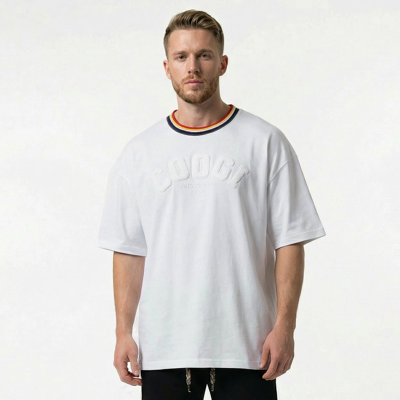 New - COOGI Block Logo Tee - Oversized - Bone