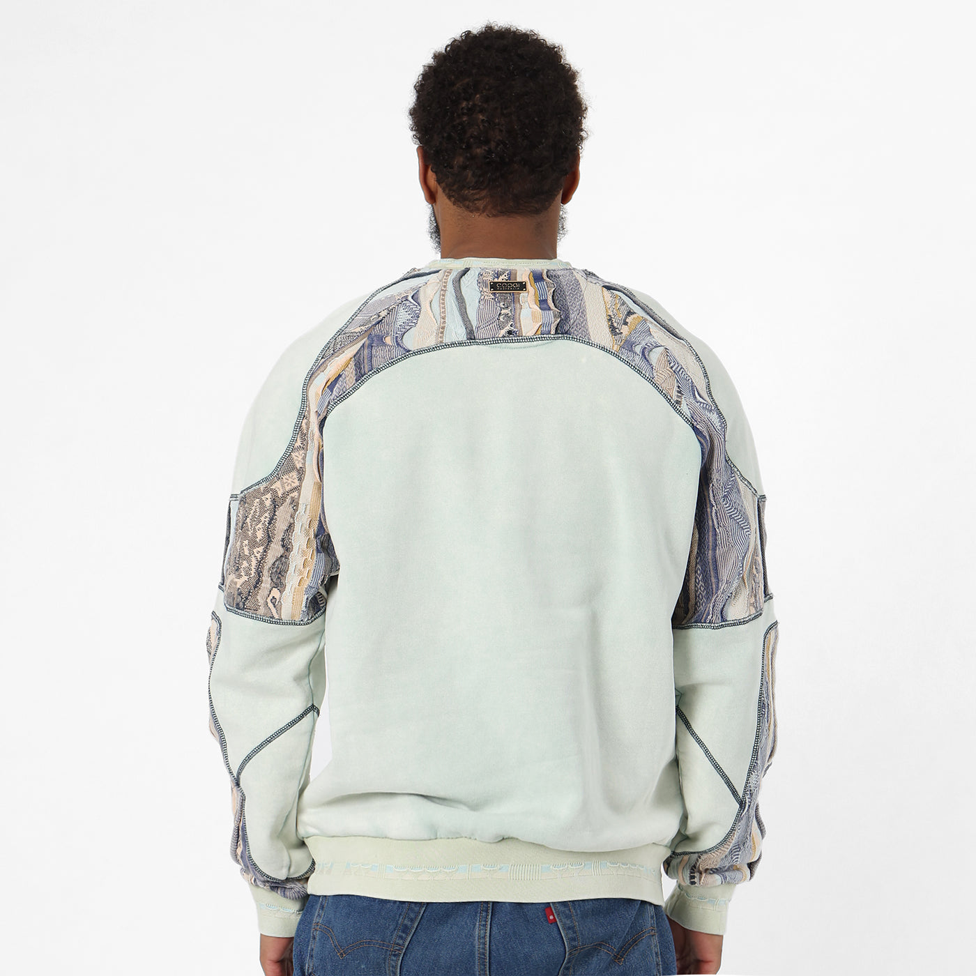 New - COOGI Sweater French Terry Crewneck - Mint