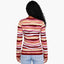 New - COOGI Women's All-Season Sweater Knit Cardigan - Pink-Yellow