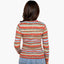 New - COOGI Women's All-Season Knit LS Top - Orange Multi