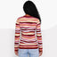 New - COOGI Women's Light Weight Knit Cardigan - Pink-Yellow