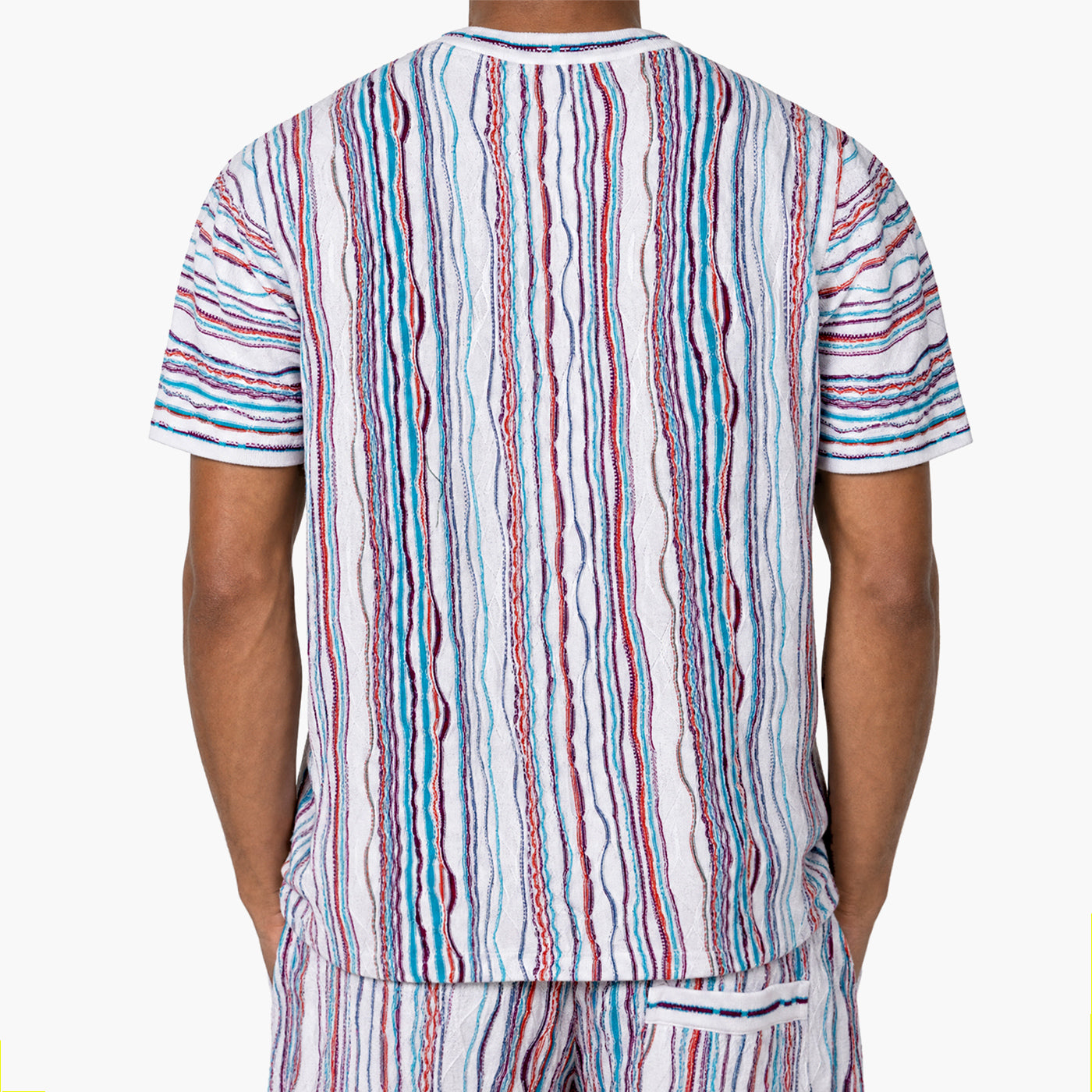 New - COOGI Light Weight Sweater Knit Tee - White Base