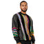 COOGI Leather, Suede and Sweater Pieced Crew - Black