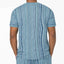 New - COOGI Light Weight Sweater Knit Tee - Blue Base