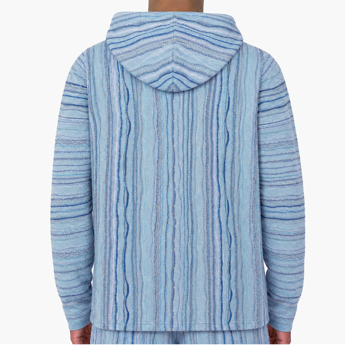 New - COOGI Light Weight Sweater Knit Hoody - Blue Base