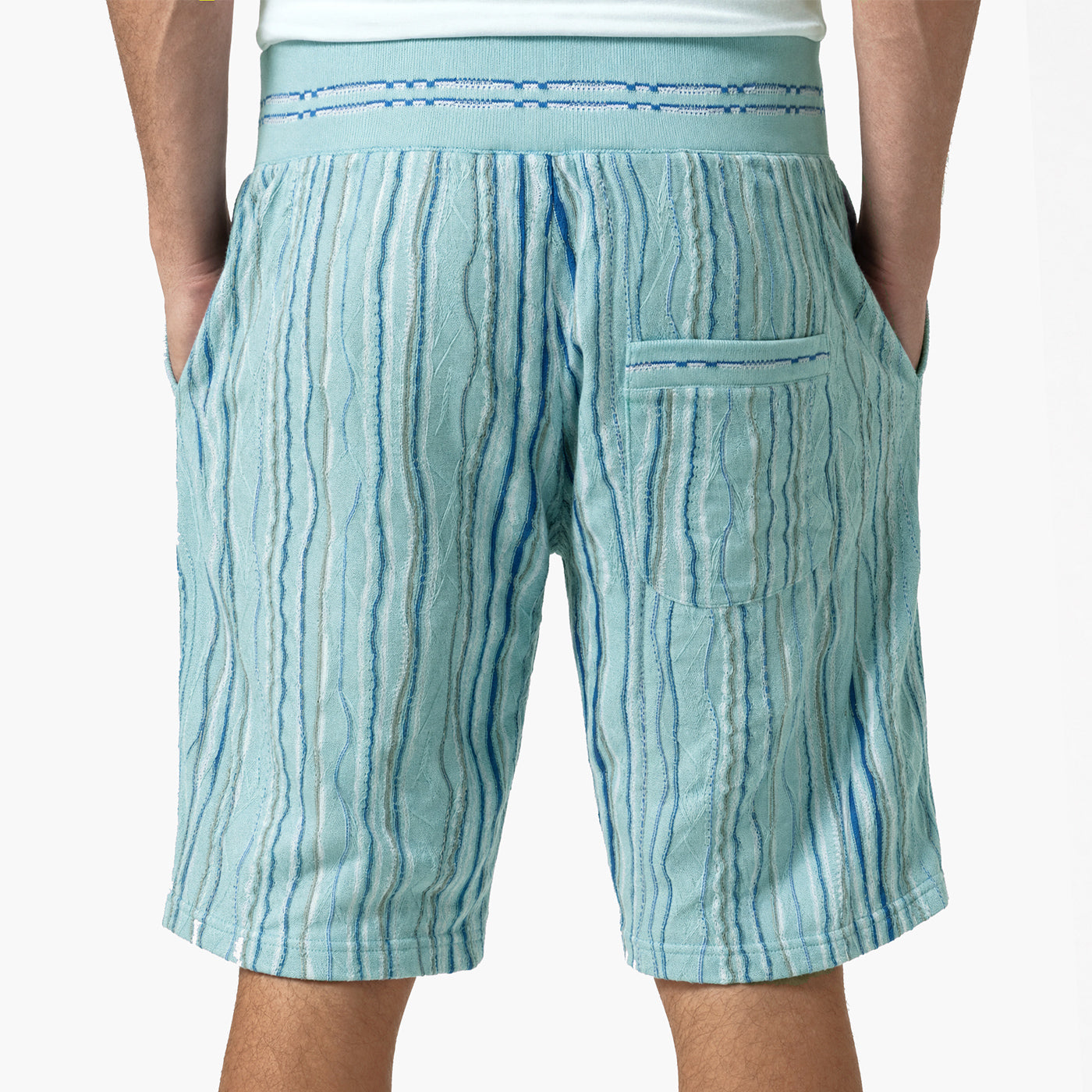New -COOGI Light Weight Sweater Knit Shorts - Blue Base