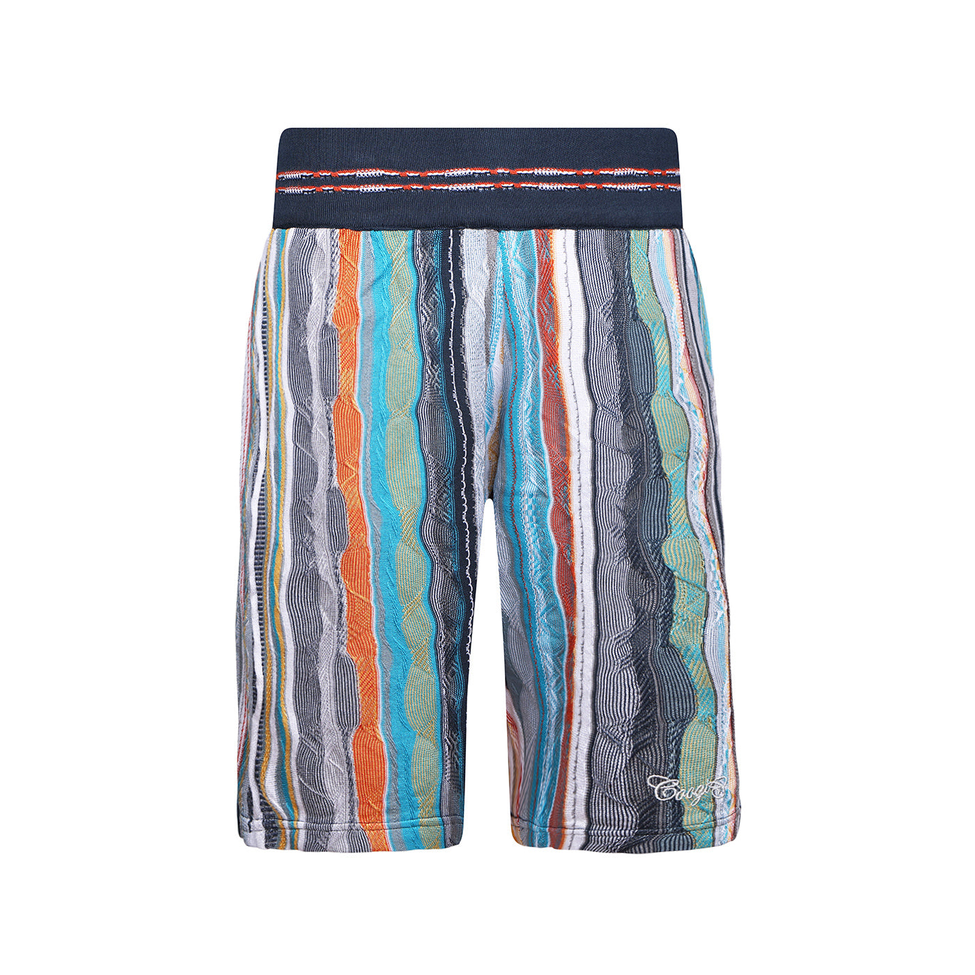 COOGI Light Weight Sweater Knit Shorts in Blue and Gray
