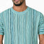 New - COOGI Light Weight Sweater Knit Tee - Blue Base