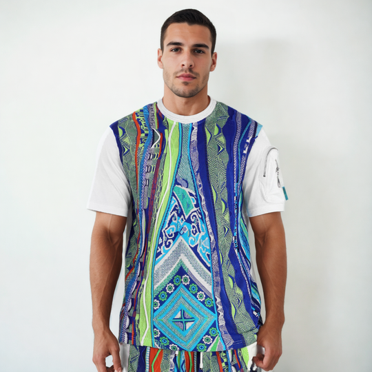 COOGI Sweater-Pieced Tee - Malibu