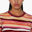 New - COOGI Women's Light Weight Knit LS Top - Pink-Yellow