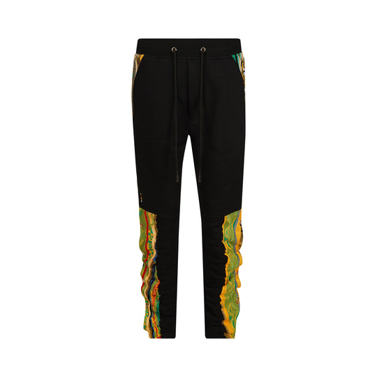 COOGI Sweater Pieced Fleece Jogger - Black