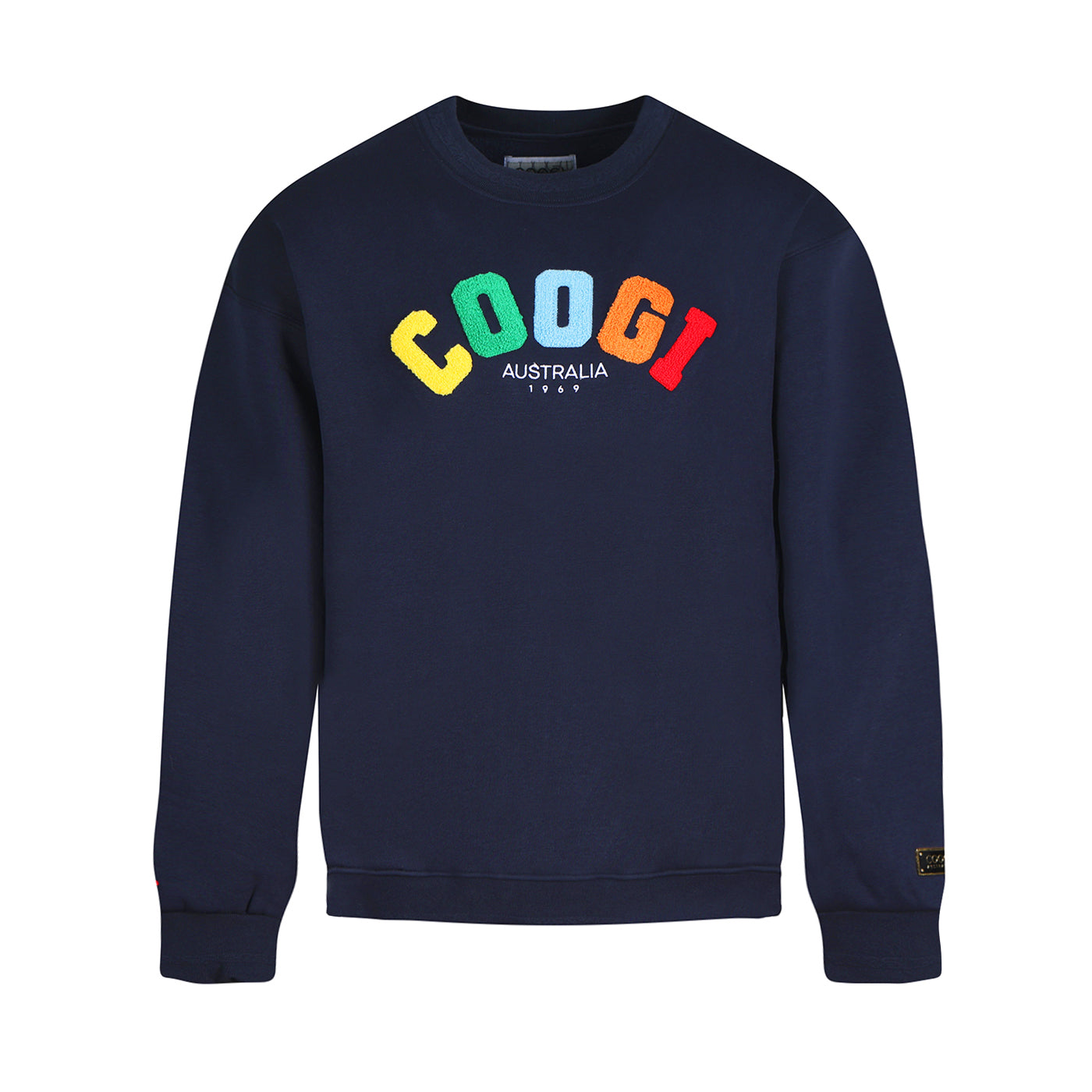 New - COOGI  - Block Logo Crew - Oversized - Navy: COOGI Crown Reserve HeavyLuxe Fleece