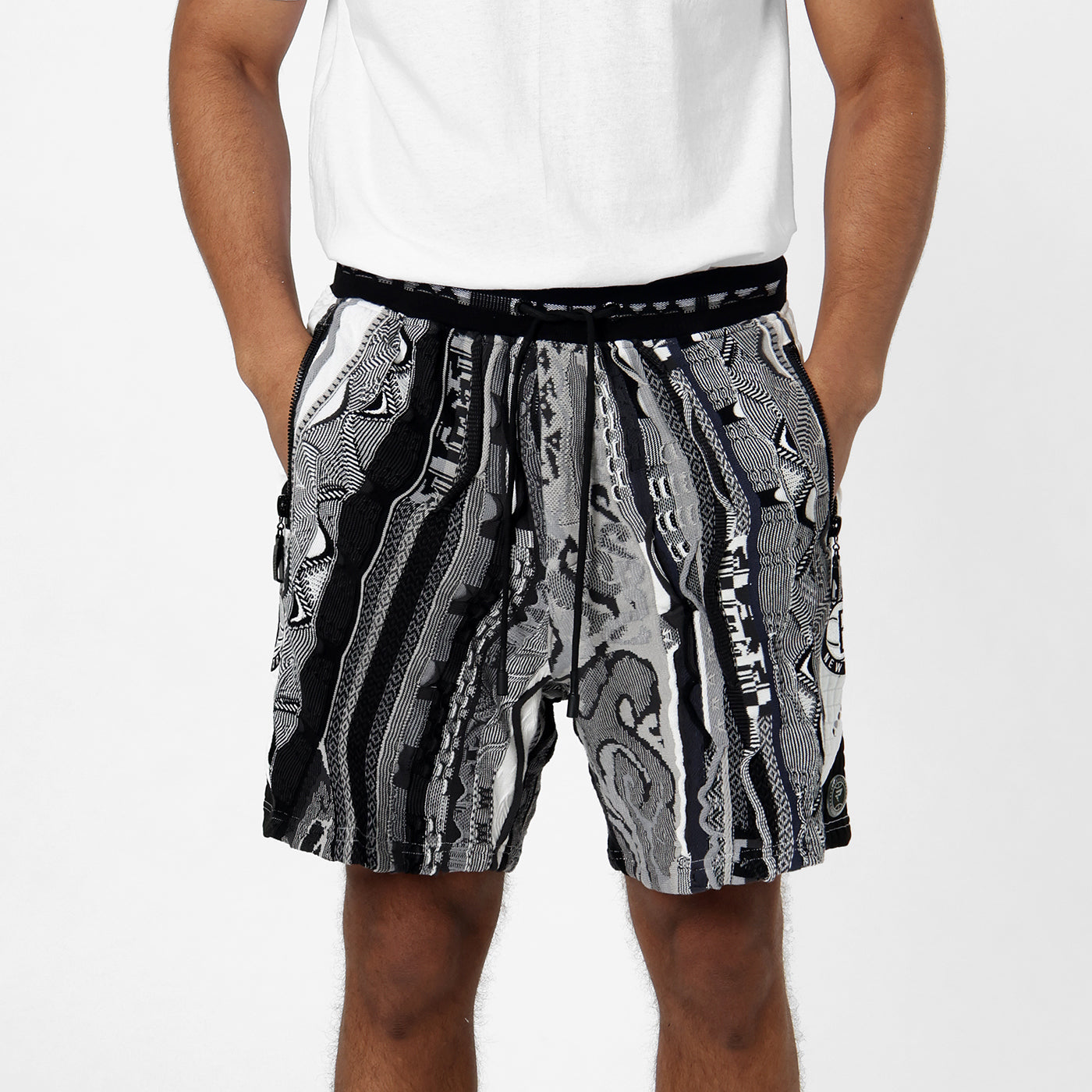 New - COOGI X NBA X Protege - Brooklyn Nets Sweater Knit Basketball Shorts