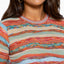 New - COOGI Women's All-Season Knit LS Top - Orange Multi