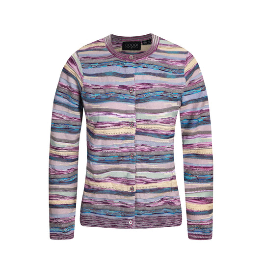 New - COOGI Women's Light Weight Knit Cardigan - Purple Base