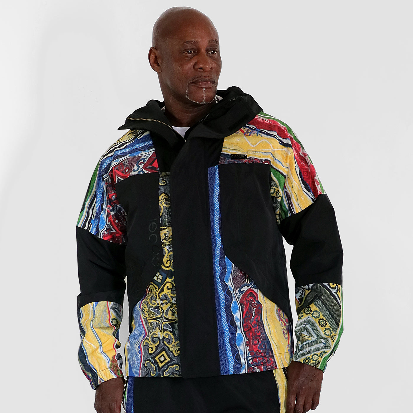 New - COOGI Acadia Print Hooded Jacket