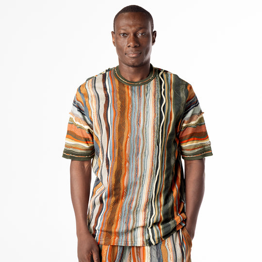 New- COOGI Light Weight Sweater Knit Tee in Natural