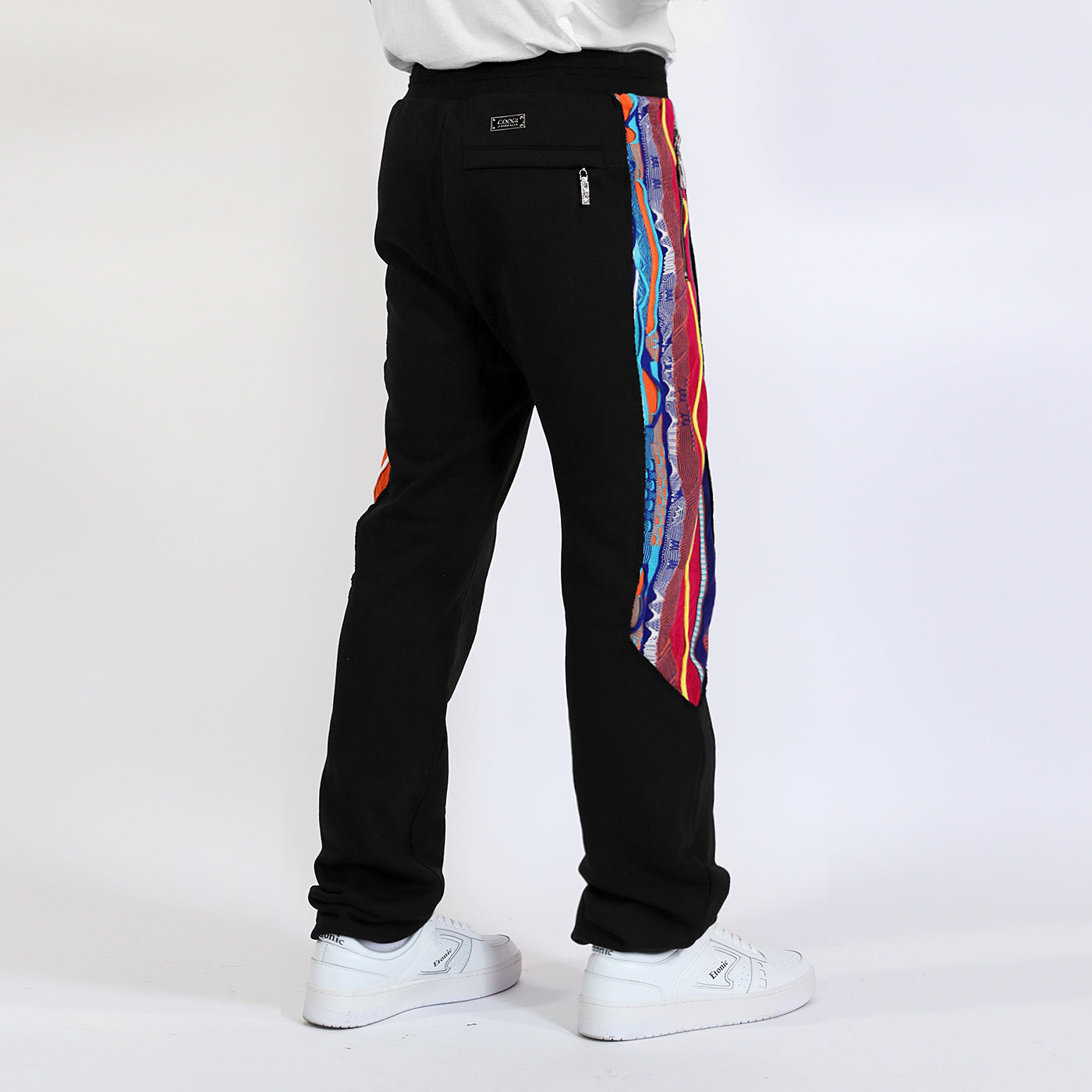 New - COOGI Sweater Pieced Fleece Jogger in Black