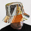 COOGI Silk Bucket Hat - Olive and Rust