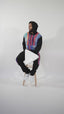 New - COOGI Sweater Pieced Fleece Jogger in Black