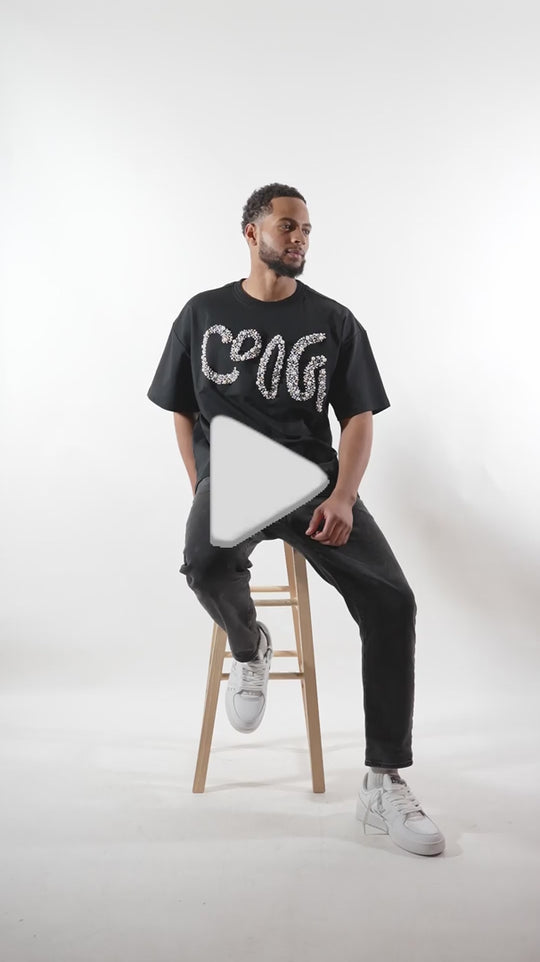 New - COOGI Pearl Logo Tee in Black