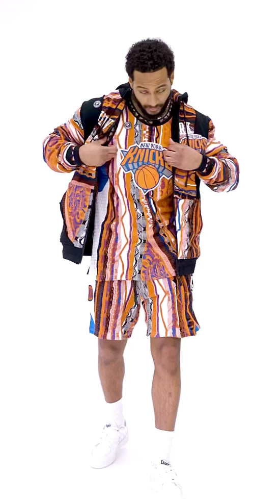 New - COOGI X NBA X Protege - Knicks Sweater Knit Basketball Shorts