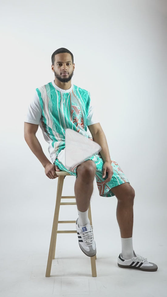 COOGI Sweater-Pieced Tee - South Beach