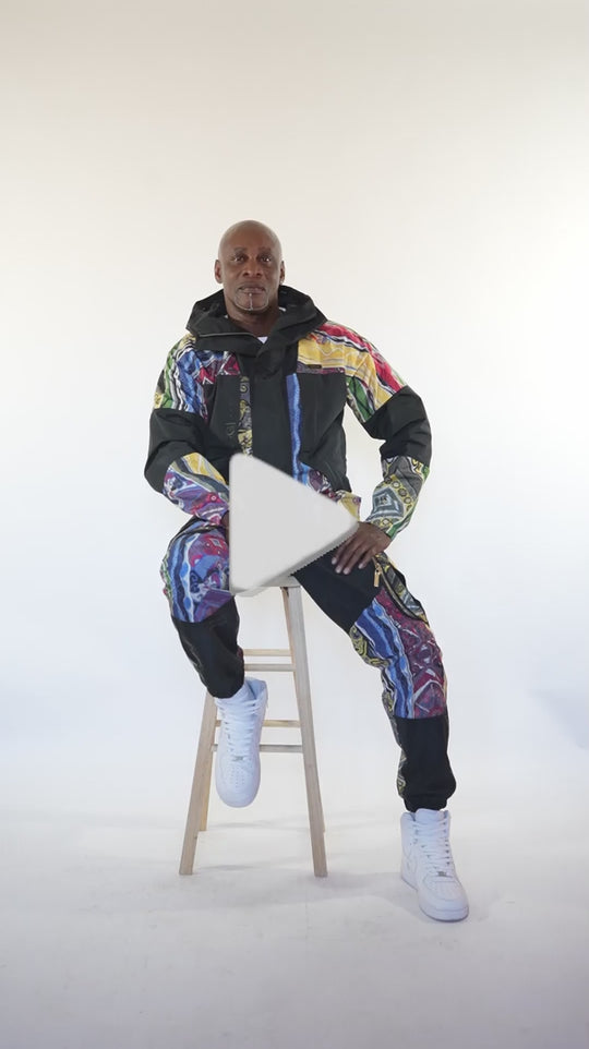 New - COOGI Acadia Print Hooded Jacket