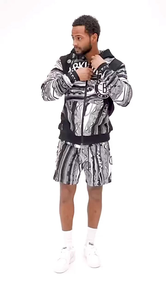 New - COOGI X NBA X Protege -  Brooklyn Nets Full Zip Hoody