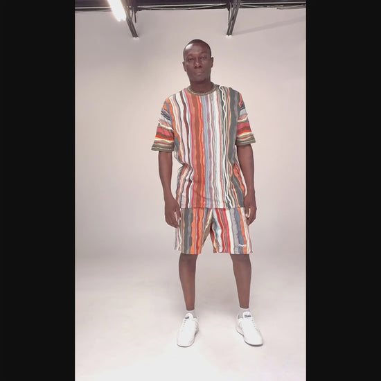 New- COOGI Light Weight Sweater Knit Tee in Natural