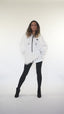New - COOGI Faux Fur Full Zip Hoody - Bone