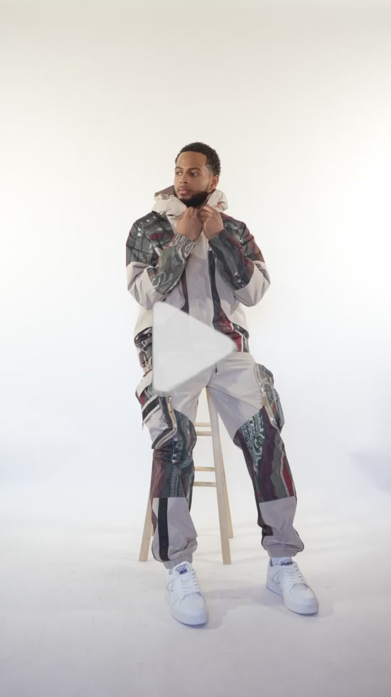 New -COOGI Pacifica Print Hooded Jacket