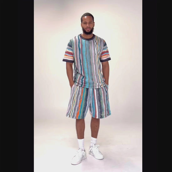 New- COOGI Light Weight Tee in Blue and Gray