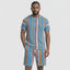 New - COOGI Light Weight Sweater Knit Tee in Gray and Blue