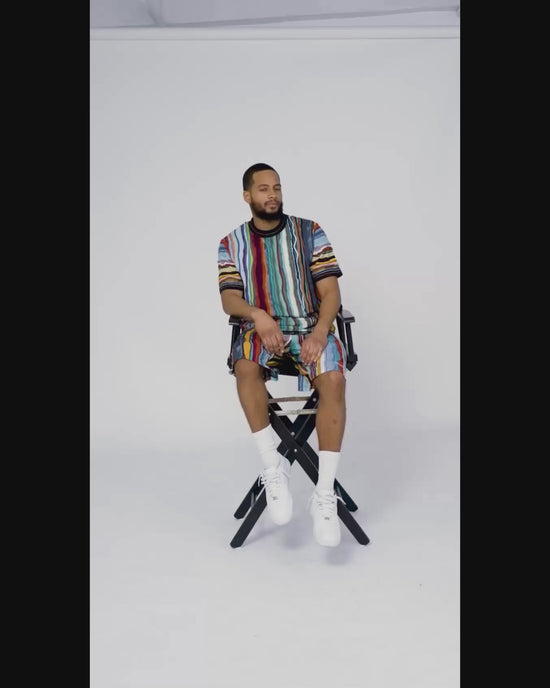 New- COOGI Light Weight  Sweater Knit Tee in Jade Black