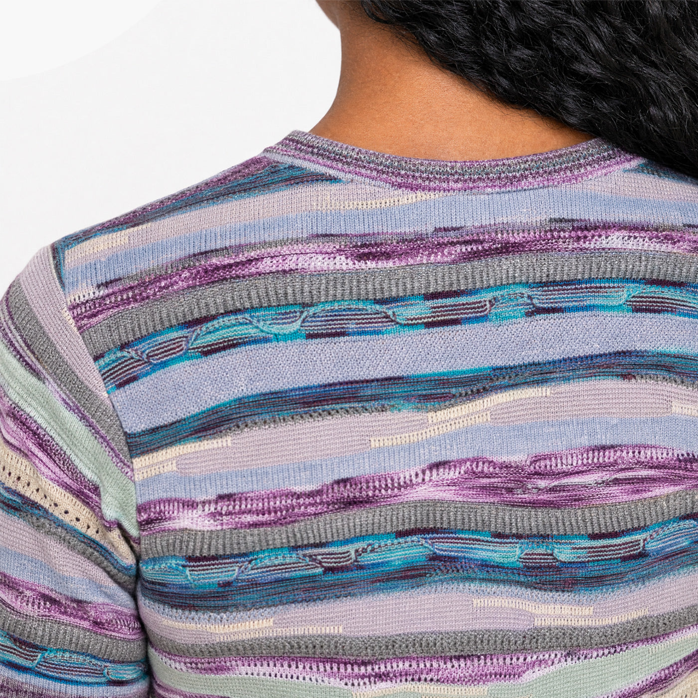 New - COOGI Women's All-Season Short Sleeve Sweater Knit Top - Purple Base